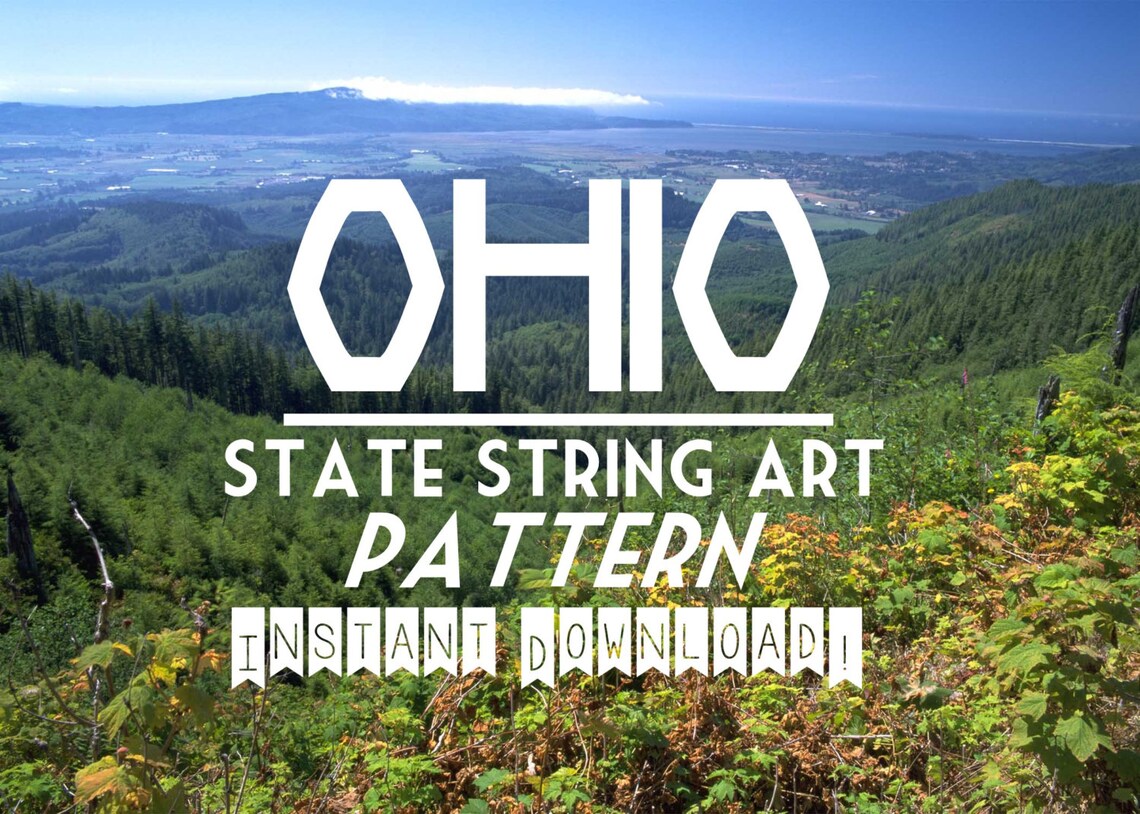 OHIO DIY State String Art Pattern 9 X 9 - Etsy