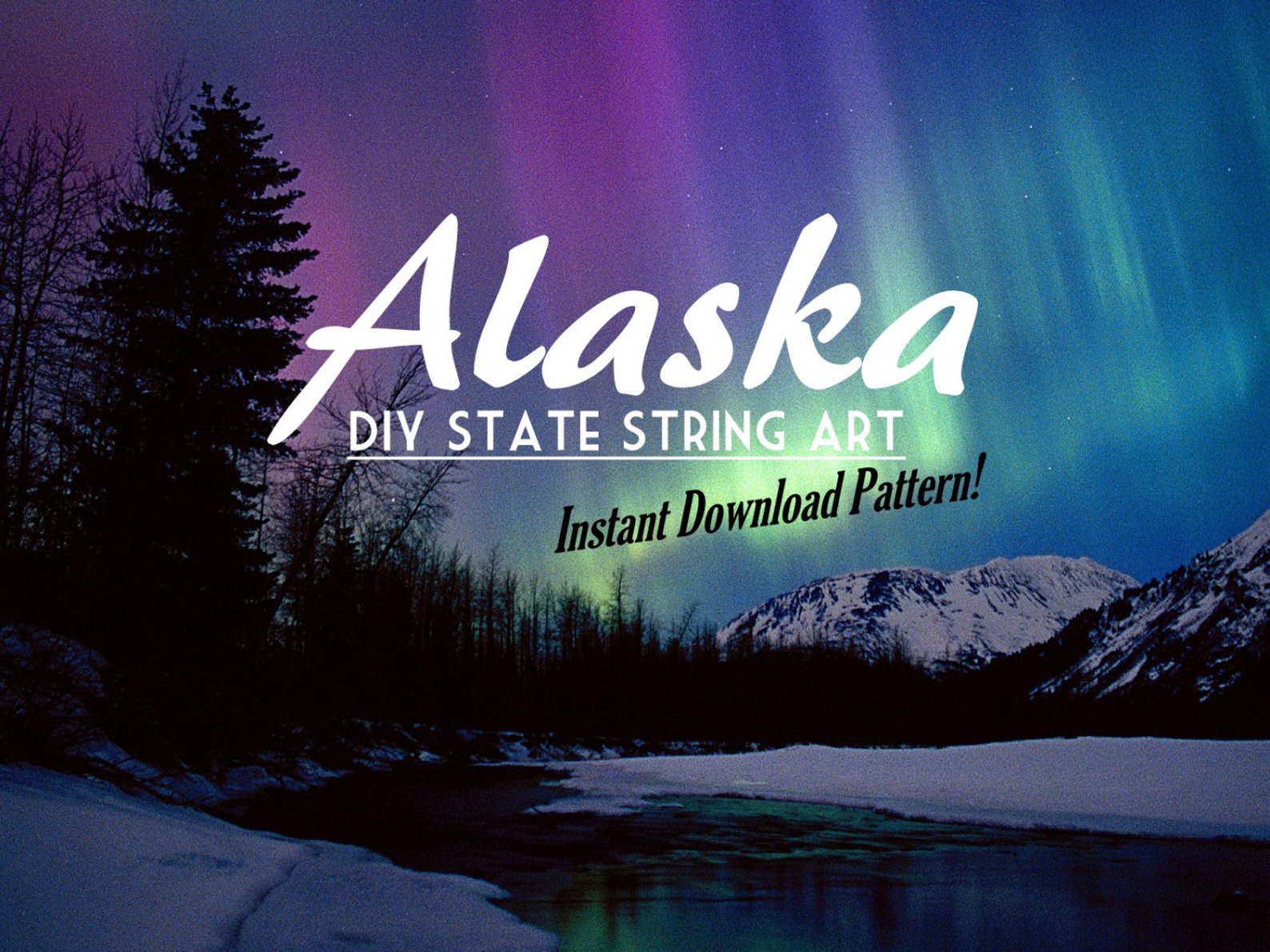 Alaska - DIY State String Art Pattern - 8