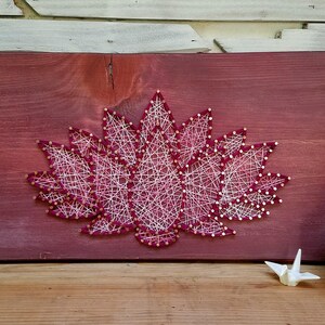 Lotus String Art Pattern 12 x 8 image 6