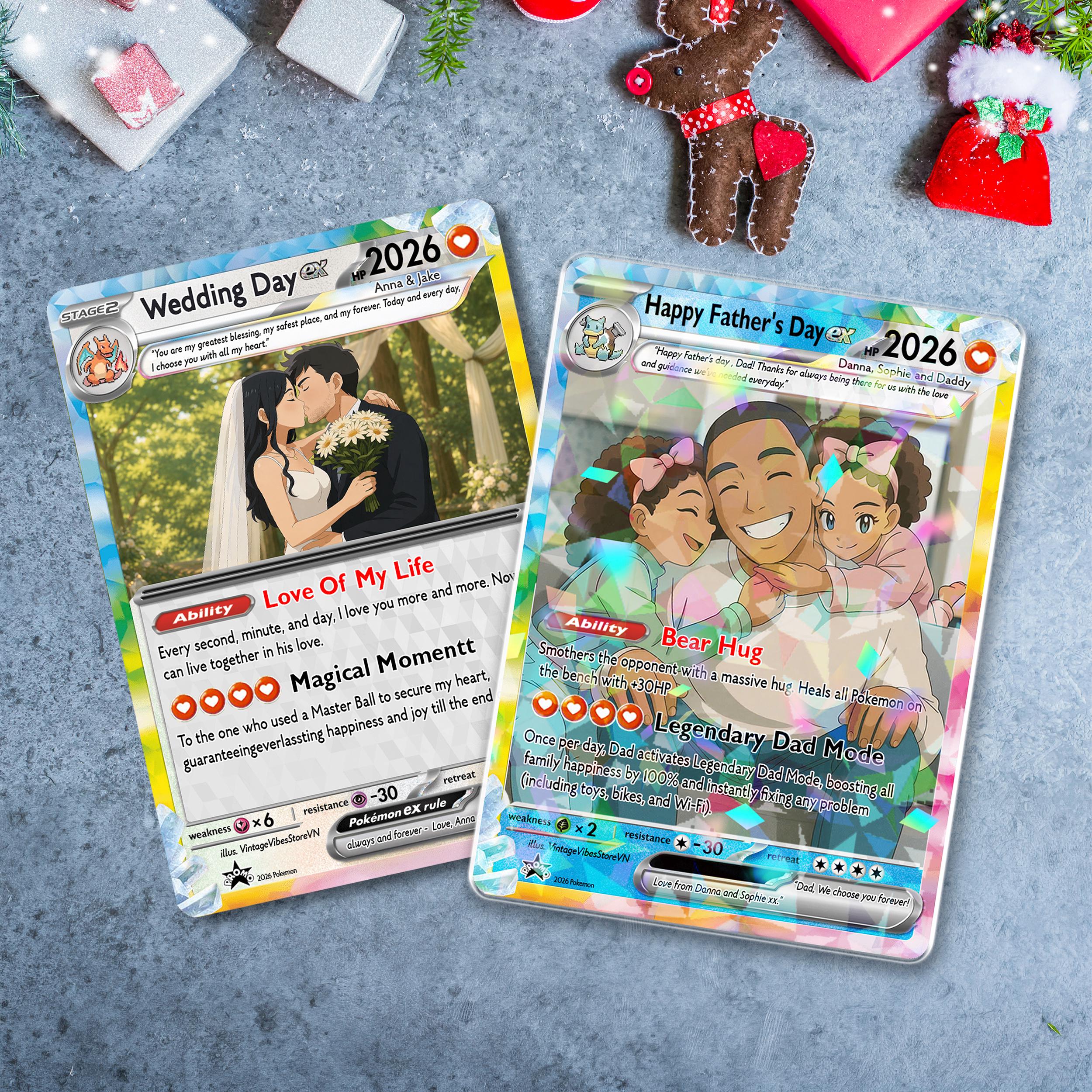 pokemon engagement card Pokemon Love Energy, Pokemon Valentine Card, Custom Pokemon Card, Pokemon Engagement Card, Pokemon Anniversary Card