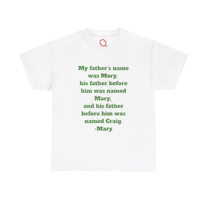 サイコの名言Tシャツ：メアリー・ライトリーの名言