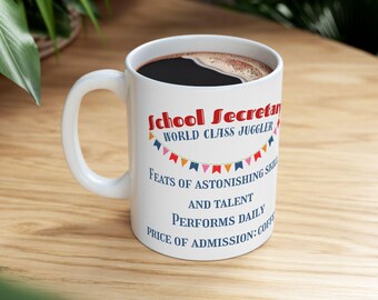 Schul Sekretärin Juggler Tasse - Perfektes Geschenk für Schul Sekretärinnen