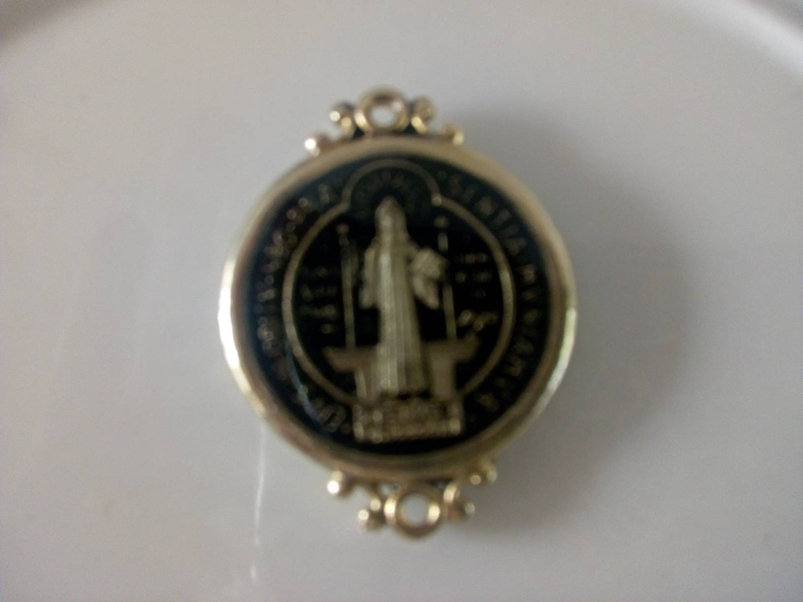 Medalla Chica San Benito Doble Cara Plata .925