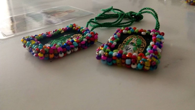 Virgen de Guadalupe/Saint Jude/Scapular/Escapulario Bordado/San Judas Tadeo/Saint Jude Thaddaeus/Mexican Gift/Catholic Gift/Religious Gift image 4