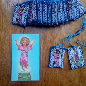 12 scapulieren/12 Virgen de Guadalupe/Divino Niño/Escapularios/12 escapulieren/religieus scapulier