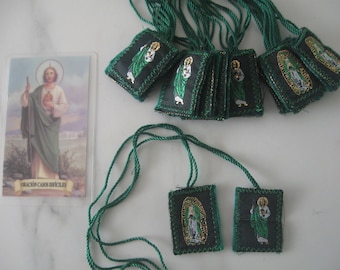 San Judas Tadeo & Virgen de Guadalupe Escapulario Set
