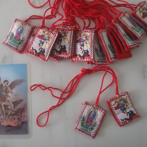 12 Arcángel Miguel/12 Arcángel Miguel/12 Virgen de Guadalupe/Escapularios/Conjunto de 6