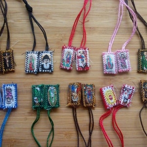 Juego du 10/1 de cada Santo/Mini Escaulario St Jude Virgen de Guadalupe