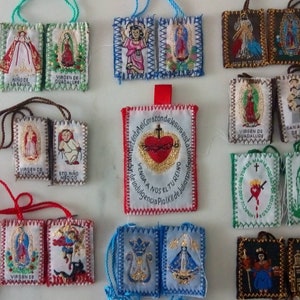 Scapular/Escapulario/Brown Scapular/Religious Scapular/Virgen de Guadalupe/Saint Anthony/Virgen del Carmen/San Judas/Archangel Michael/Angel