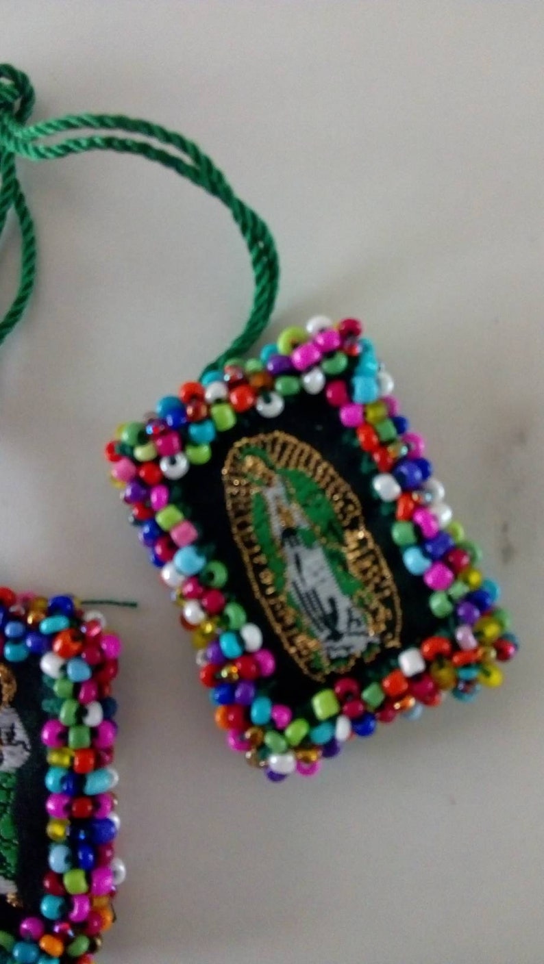 Virgen de Guadalupe/Saint Jude/Scapular/Escapulario Bordado/San Judas Tadeo/Saint Jude Thaddaeus/Mexican Gift/Catholic Gift/Religious Gift image 3
