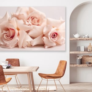 Impresión de póster de fotografía floral - Impresión de póster de rosas de arena movediza - Flores