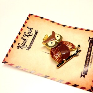 Owl Enamel Pin image 3