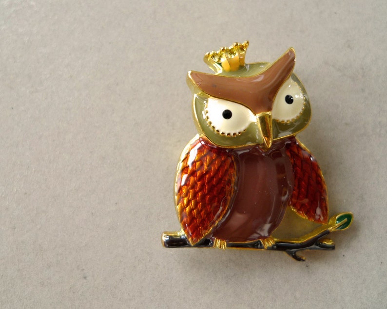 Owl Enamel Pin image 1