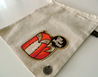 MR Fox Drawstring Pouch