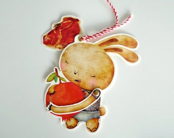 Zombie rabbit Bookmark