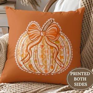 Cozy Pumpkin Décor Pillowcase Orange Home Décor Fall Decoration Autumn Cushion Cover Thanksgiving Gift Harvest Soft Faux Suede Pillow Cover