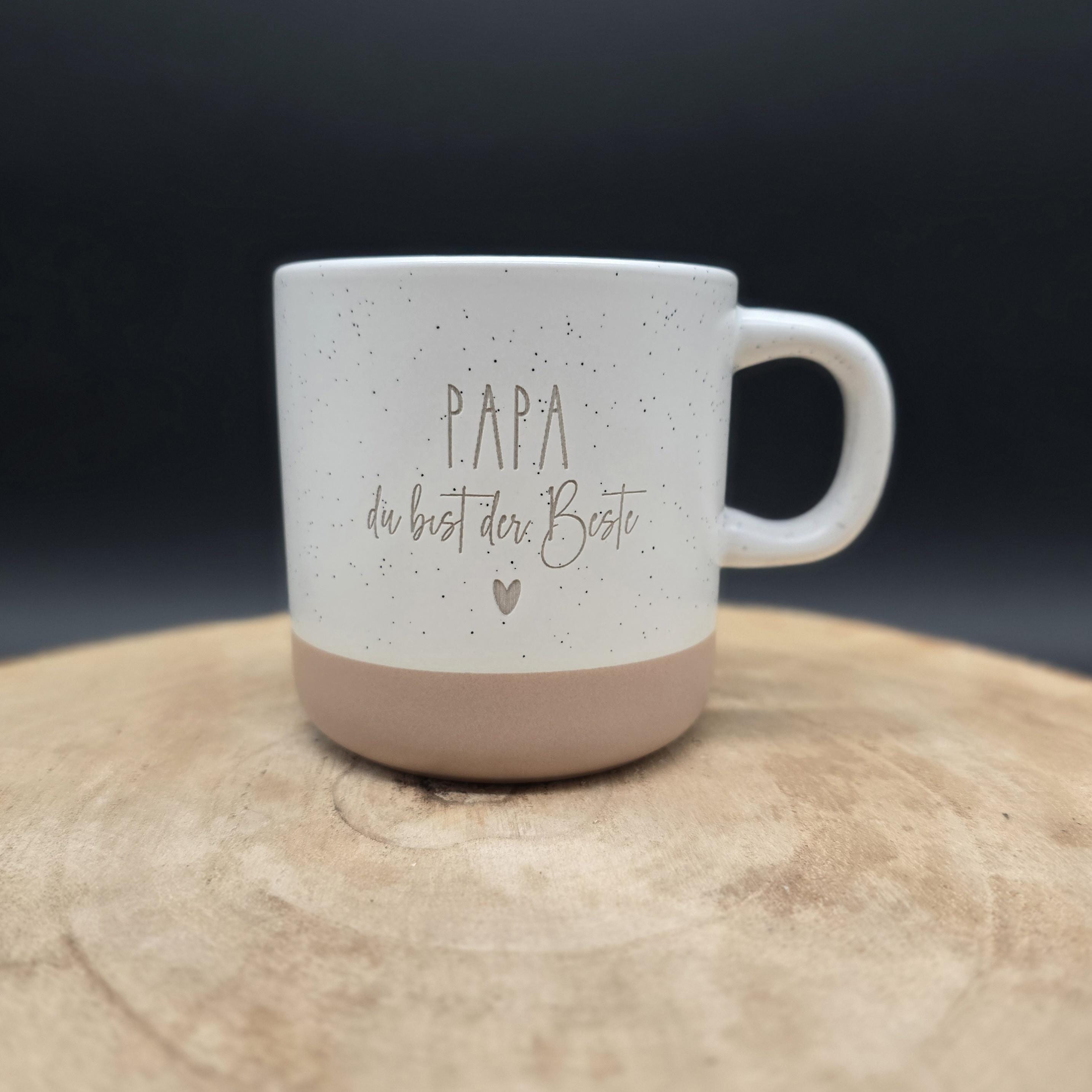 Dad Ceramic Mug, Coffee Mug PAPA, Mug With Engraving, Gift Idea