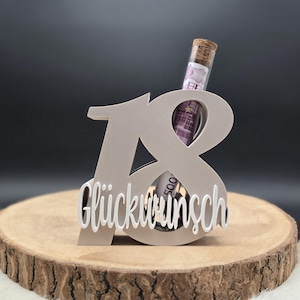 Cash gift 18, 18th birthday, cash gift packaging, 18, birthday gift, 18th birthday gift, cash gift, 3D lettering image 2