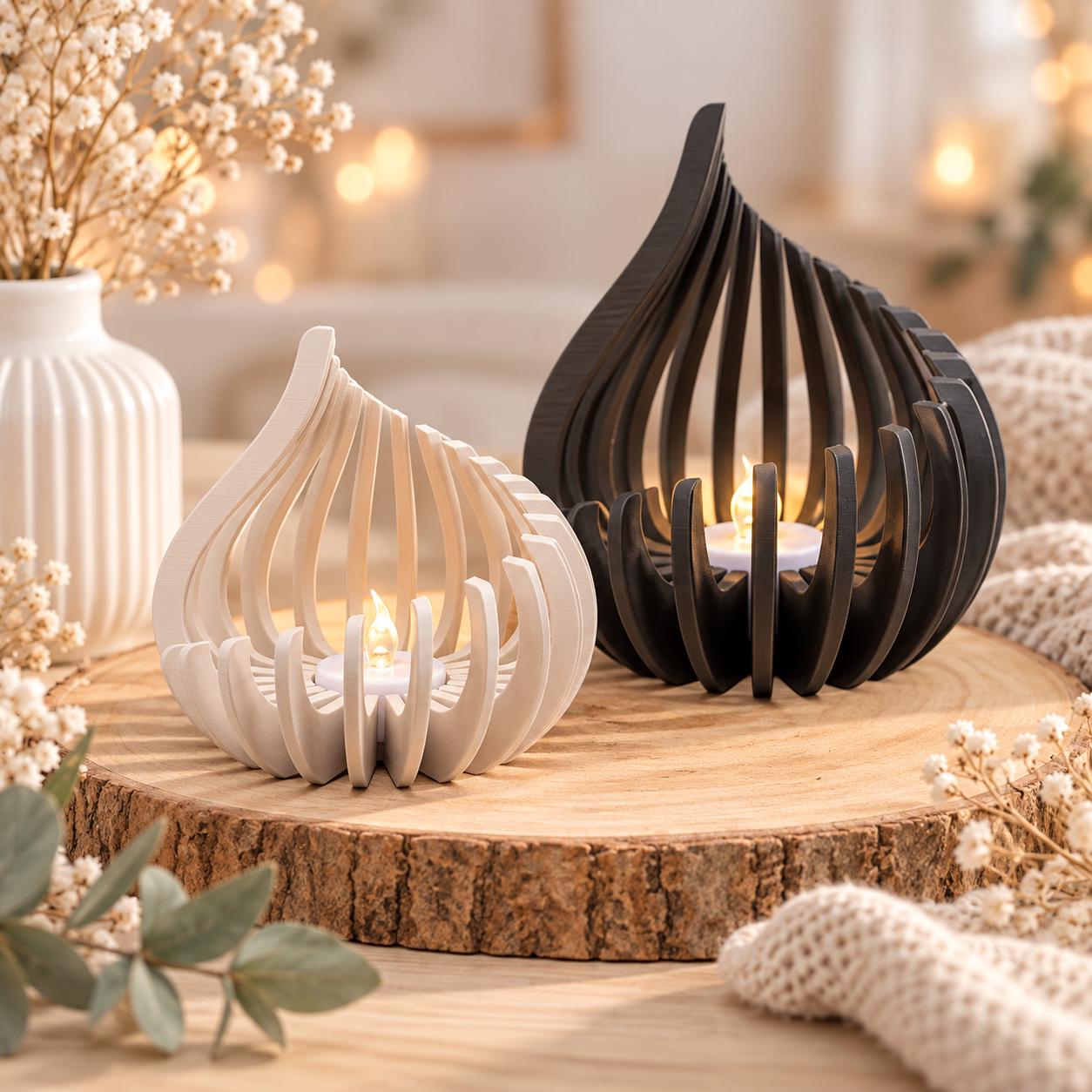 Beige led kerzen