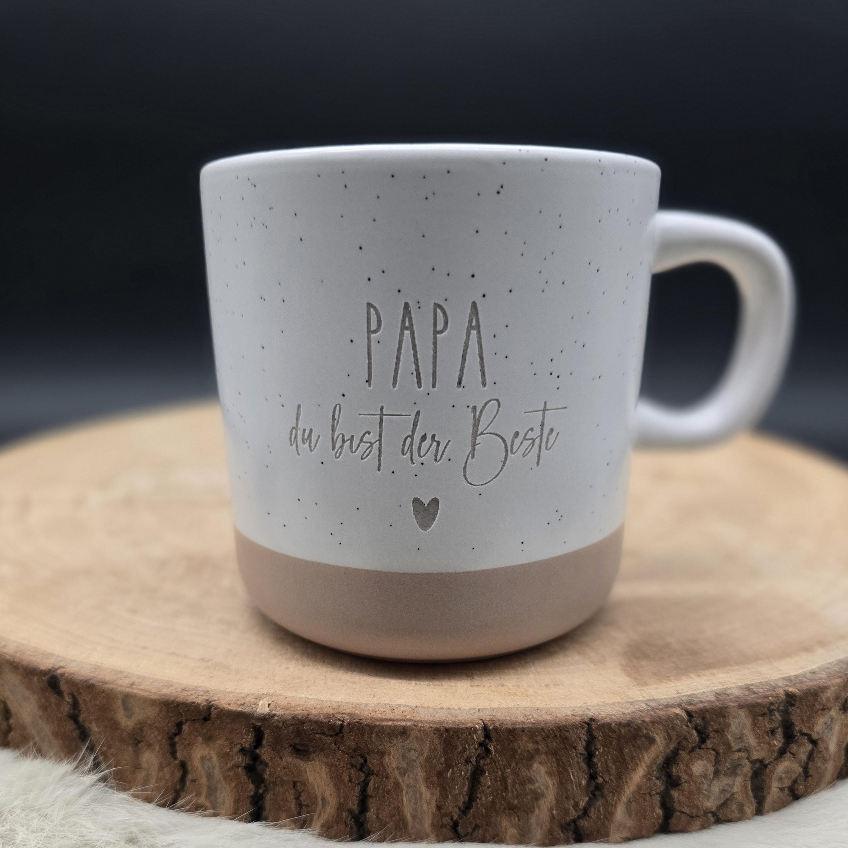 Dad Ceramic Mug, Coffee Mug PAPA, Mug With Engraving, Gift Idea