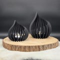 Tealight holder, candlestick, lantern, LED wind light, 3D printed decoration, LED candle, candle holder, gift idea, gift set