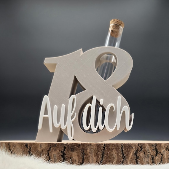Geldgeschenk 18, 18. Geburtstag, Geldgeschenk Verpackung, 18, Geburtstagsgeschenk, Geschenk zum 18.Geburtstag, Geldgeschenk, 3D Schriftzug