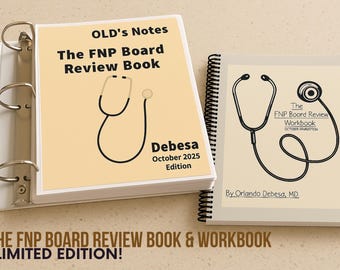 FNP Board Review Book + Workbook | Nurse Practitioner Exam