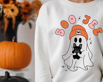 Boujee Ghost French Bulldog Halloween Design (PNG/SVG Digital Download)