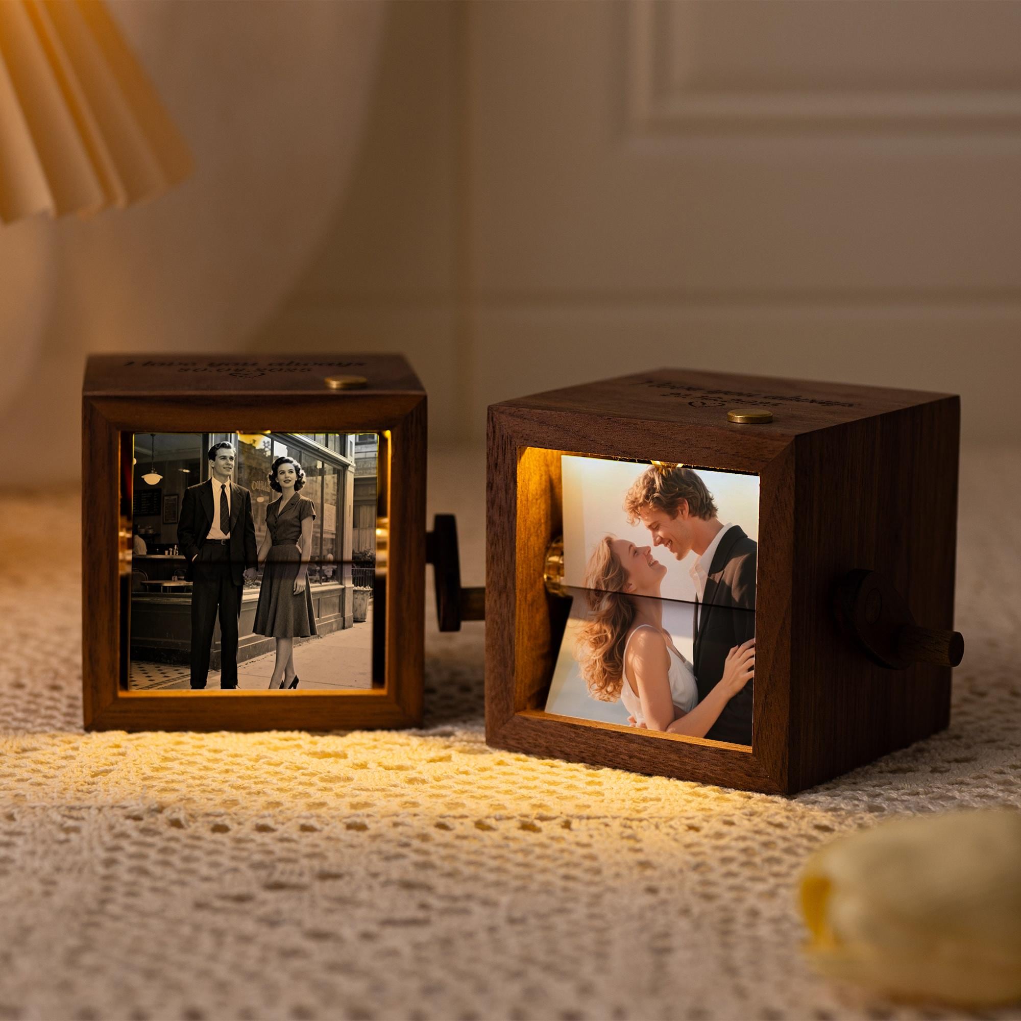 Photobox Books Personalized Photo Flip Book, Custom Wooden Crank Photobox, Photo Book ...