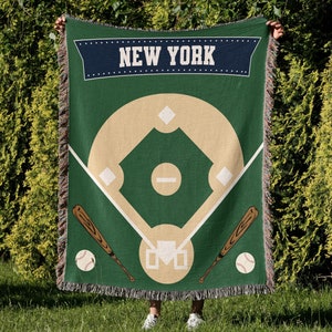 New York, gewebte Decke, Yankee, Baseball, Weihnachtsgeschenk, New York Decke, Yankee-Decke, Mama Geschenk, Papa Geschenk, Baseball Papa, Geschenk für ihn