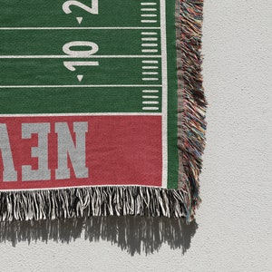 New England, Woven Blanket, Patriot, Football, Christmas Gift, Football Blanket, New England Blanket, Patriot Blanket, Dad Gift, Mom Gift, Football Dad, Vintage, Gift for him, Christmas