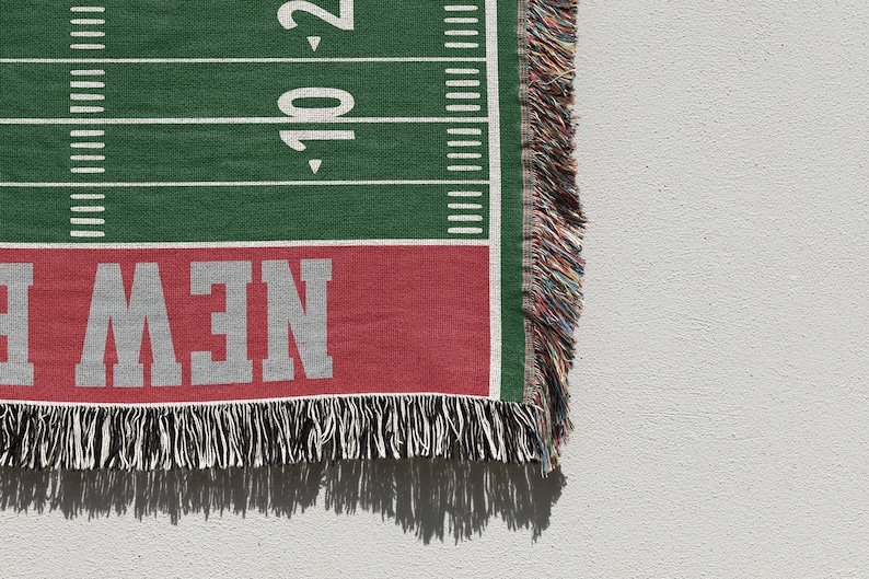 New England, Woven Blanket, Patriot, Football, Christmas Gift, Football Blanket, New England Blanket, Patriot Blanket, Dad Gift, Mom Gift, Football Dad, Vintage, Gift for him, Christmas