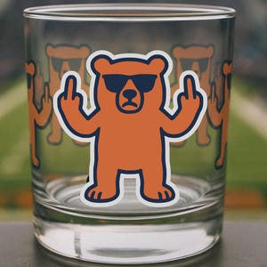 Chicago Football Whiskyglas: Unik gåva till en björnfan