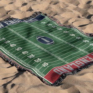 New England, Woven Blanket, Patriot, Football, Christmas Gift, Football Blanket, New England Blanket, Patriot Blanket, Dad Gift, Mom Gift, Football Dad, Vintage, Gift for him, Christmas