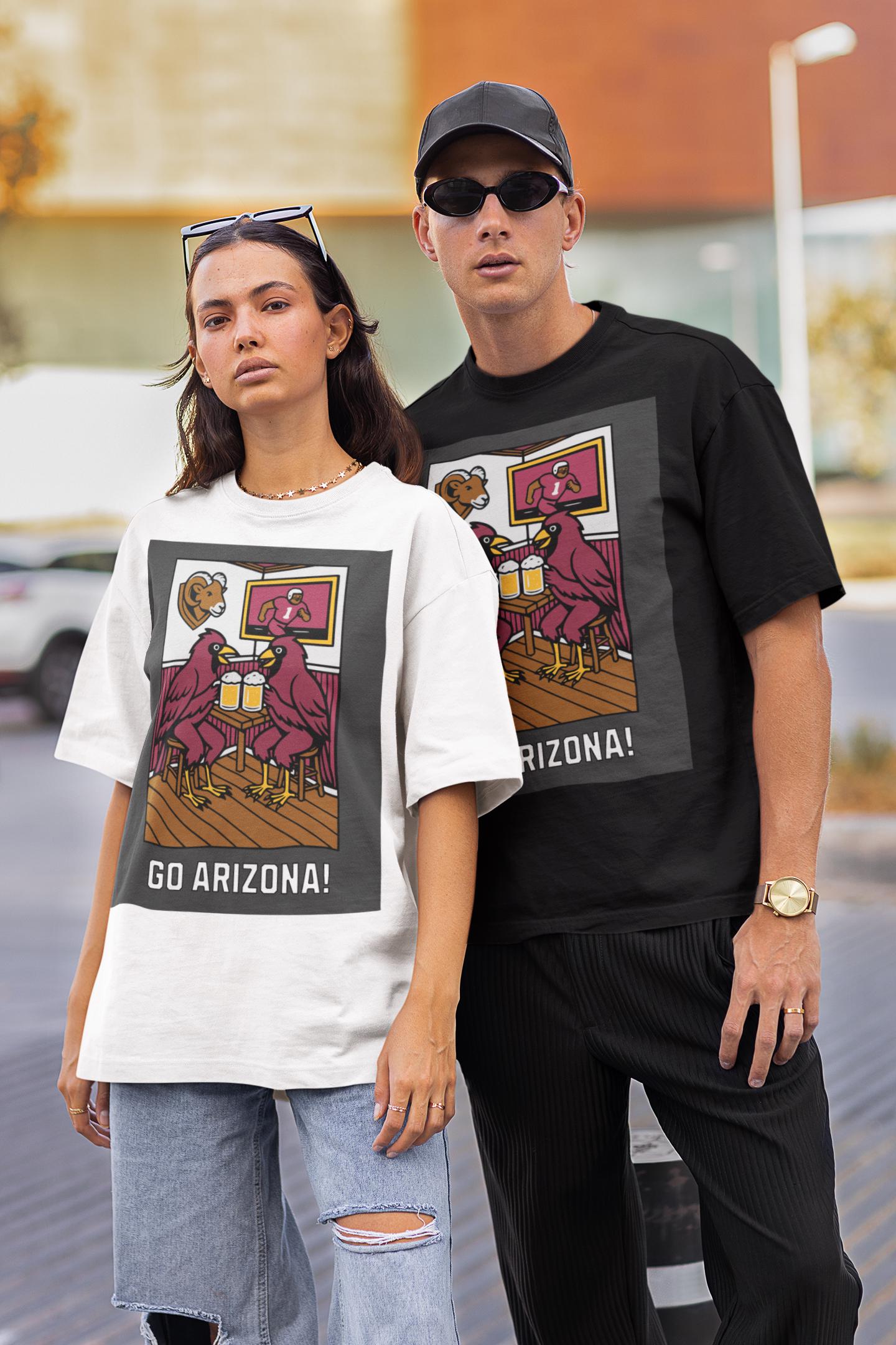 アリゾナ フットボール Tシャツ：ヴィンテージスタイルのカーディナル 