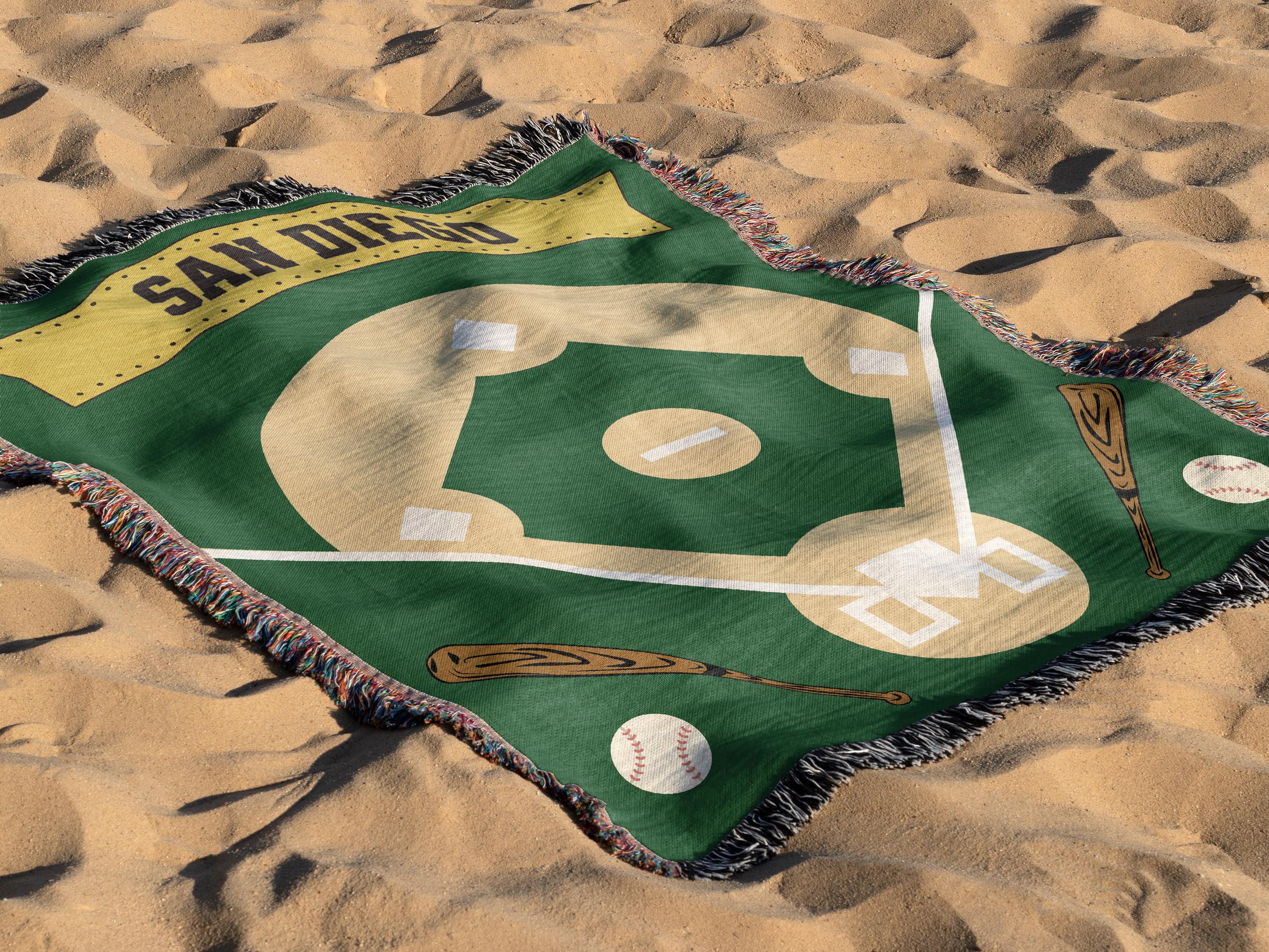 記念グッズ SANDIEGO PADRES BLANKET San Diego Baseball Woven Blanket: Padre Fan Gift - Etsy UK