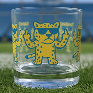 Jaguar Whiskey Glass: Unique Jacksonville Football Fan Gift