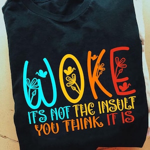 Woke Tshirt, Woke Is Not An insult Shirt, US Election 2024 Shirt, Social Justice Shirt,Human Rights Tee,Social Equality Shirt,Political Gift