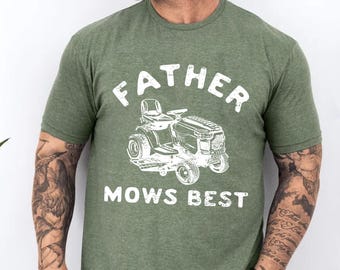 Father Mows Best, Father&#39;s Day Gift, Vintage Lawn Mower