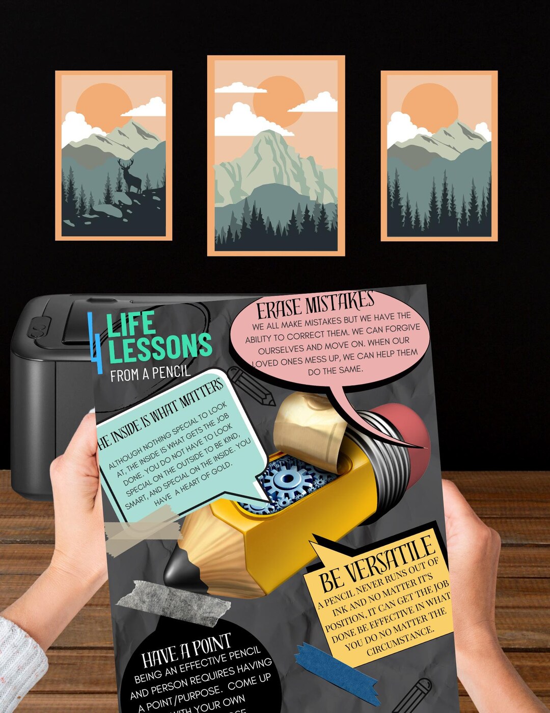 Tools For Life Lessons 4 Life Lessons From a Pencil Digital Download - Etsy