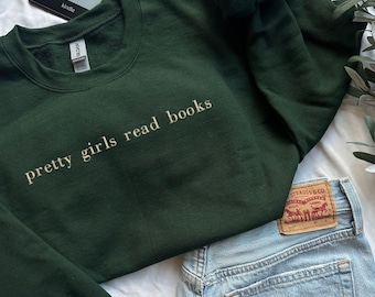 Felpa con cappuccio Pretty Girls Read Books, Felpa con cappuccio Books, Felpa per amanti dei libri, Maglione per la lettura, Regalo per amanti dei libri, Regalo per amanti dei libri, Topo di biblioteca