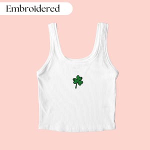 St Patricks Tank Top Embroidered, Irish Tank Top, St Patricks Day Shirt, Irish Shirt, Shamrock Shirt, Lucky Shirt, St Patrick Shirt