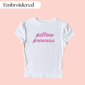 Kissen Prinzessin Baby T-Shirt, Kissen Prinzessin Shirt, Y2k Baby T-Shirt, lustiges Baby T-Shirt