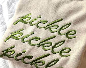 Pickles Embroidered Sweatshirt, Pickle Shirt, Pickle Sweater, Funny Pickle Shirt, Pickle Gifts, Pickle Sweatshirt, Gift For Pickle Lover