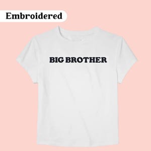 Big Brother Toddler Shirt, Big Brother Embroidered Shirt, Big Brother Shirt, Brother Shirt, Big Bro Top, Older Sibling Baby Announcement