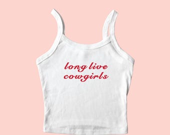 Long Live Cowgirls Tank Top, God's Country, I'm The Problem Shirt, Custom Embroidered Tank Top, Funny Crop Top, I'm The Problem Tour