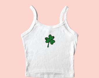 St Patricks Tank Top Embroidered, Irish Tank Top, St Patricks Day Shirt, Irish Shirt, Shamrock Shirt, Lucky Shirt, St Patrick Shirt