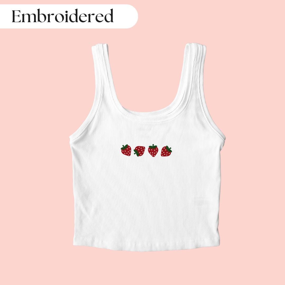 トップス SCULPTOR Strawberry Crop Top MUSINSA | SCULPTOR Strawberry Crop Top White