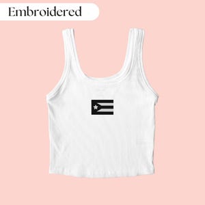 Puerto Rico Tank Top Embroidered, Puerto Rico Shirt, Puerto Rican Shirt, Puerto Rico Flag Shirt, Puerto Rican Flag Shirt, Puerto Rican Gift