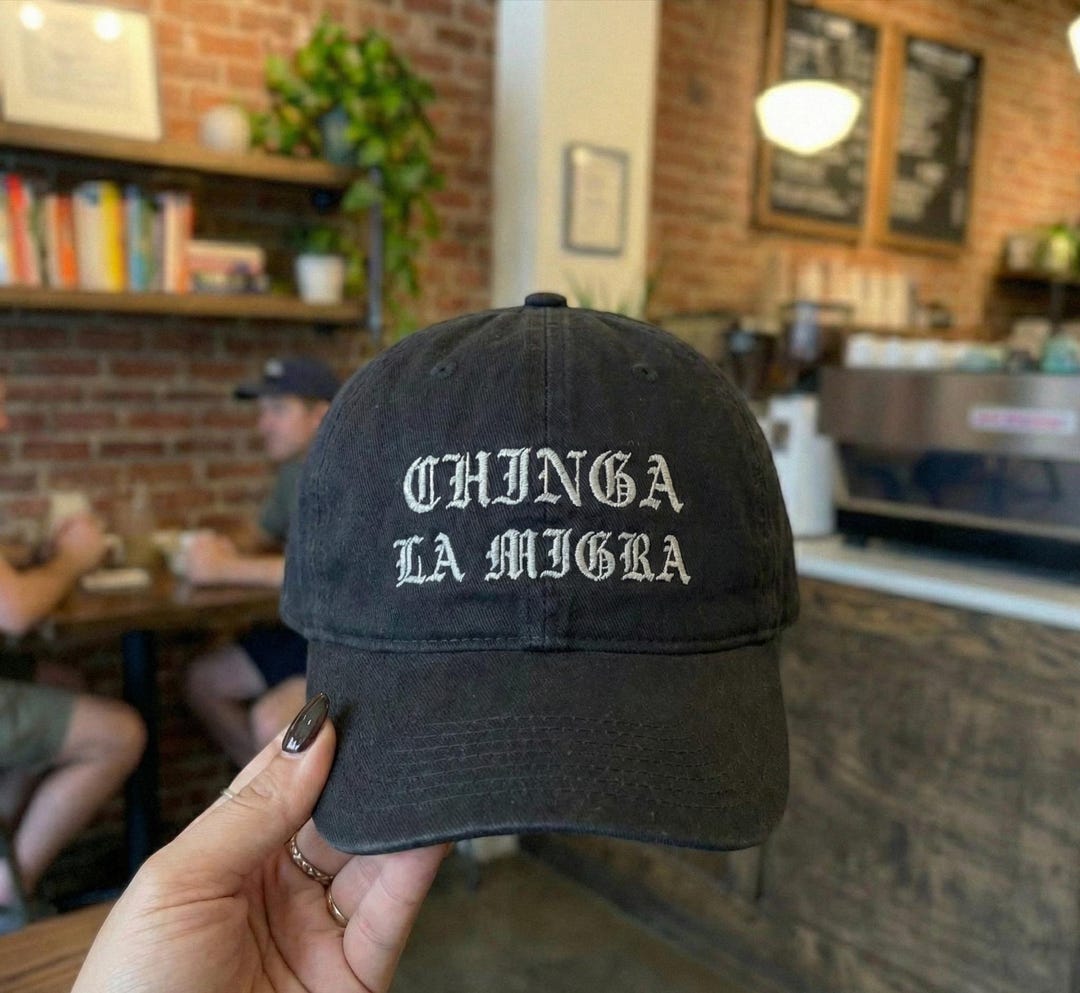 Chinga La Migra Hat Embroidered, Abolish Ice Hat - Etsy